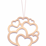Large rose love necklace