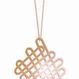 WIDE PINK MEKA NECKLACE