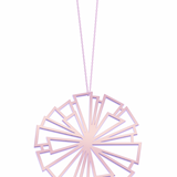 Large Pink Dandelion Necklace