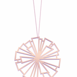 Medial Pink Dandelion Necklace