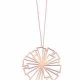 Small Pink Dandelion Necklace
