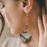 Boucles d’oreilles fil ellipse – Argent 925