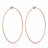 Créoles Diamond Large Argent 925 Rose