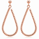 Boucles dormeuse Sarah  argent 925 Doré Rose
