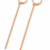 Boucles d’oreilles tiges Diamond – Argent 925 doré rose