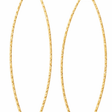 Boucles d’oreilles Fil Diamond – Argent 925 doré
