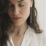 925 silver chain wire earrings