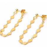 Ellipse Earrings in Gold-Plated 925 Sterling Silver