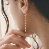 Boucles d’oreilles fil ellipse – Argent 925 doré