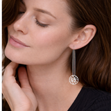 Boucles d’oreilles Fil “Œil Chanceux” Argent925
