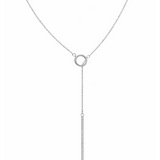 LUZ necklace, chiseled silver 925