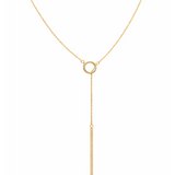 Luz necklace, chiseled yellow gold
