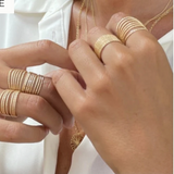 Bague Diamond Argent 925 Doré