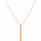 Collier tige Argent Doré Rose