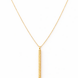 Collier tige Argent Doré