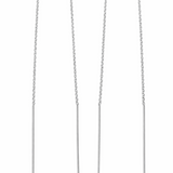 925 silver chain wire earrings