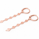 Boucles d’oreilles fil ellipse – Argent 925 doré