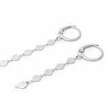 Boucles d’oreilles fil ellipse – Argent 925