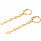 Boucles d’oreilles fil ellipse – Argent 925 Doré