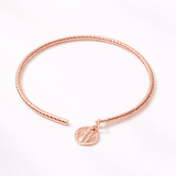 CHISELED 925 SILVER GOLD-PLATED BANGLE
