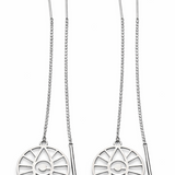 Boucles d’oreilles Fil “Œil Chanceux” Argent925