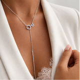 LUZ necklace, chiseled silver 925