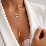 Luz necklace, chiseled yellow gold