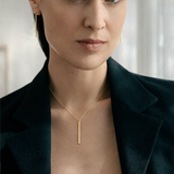 Collier tige Argent Doré