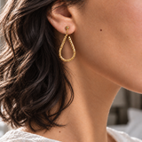 Boucles Sarah dormeuse argent 925 Doré