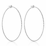 Créoles Diamond Large Argent 925