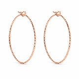 Créoles Diamond Médium Argent 925 Doré Rose