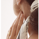 Bague Diamond simple Argent Doré