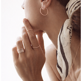 Bague Diamond simple Argent Doré Rose