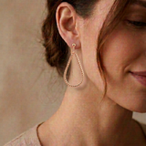 Boucles dormeuse Sarah  argent 925 Doré Rose