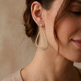 Boucles Sarah dormeuse argent 925 Doré